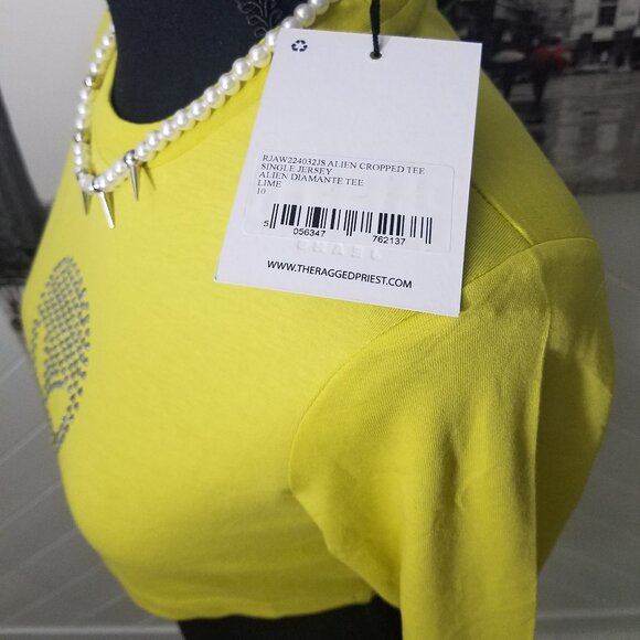 The Ragged Priest Alien Sequin Crop Tee - Picture 4 of 7